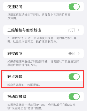 樊城苹果授权维修站分享iPhone轻点无法唤醒怎么办 