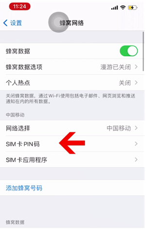 樊城苹果14维修网分享如何给iPhone14的SIM卡设置密码 