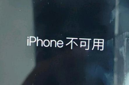 樊城苹果服务网点分享锁屏界面显示“iPhone 不可用”如何解决 