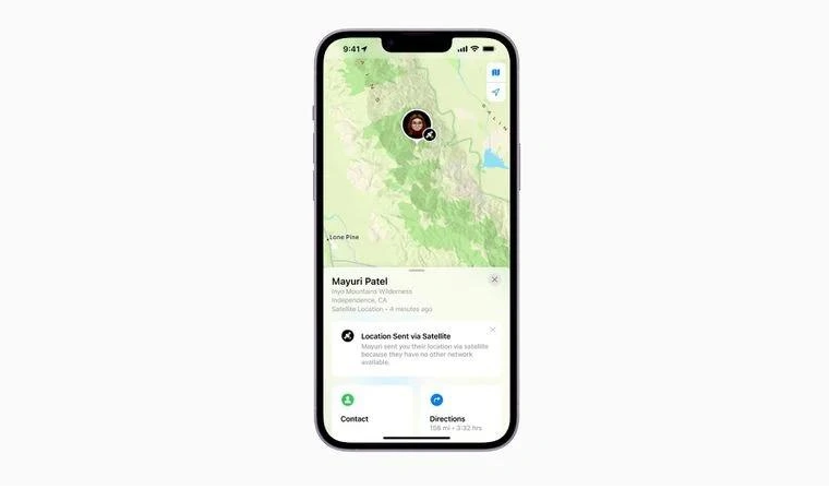 樊城苹果14维修分享iPhone14系列中 FindMy功能通过卫星分享位置方法教程 