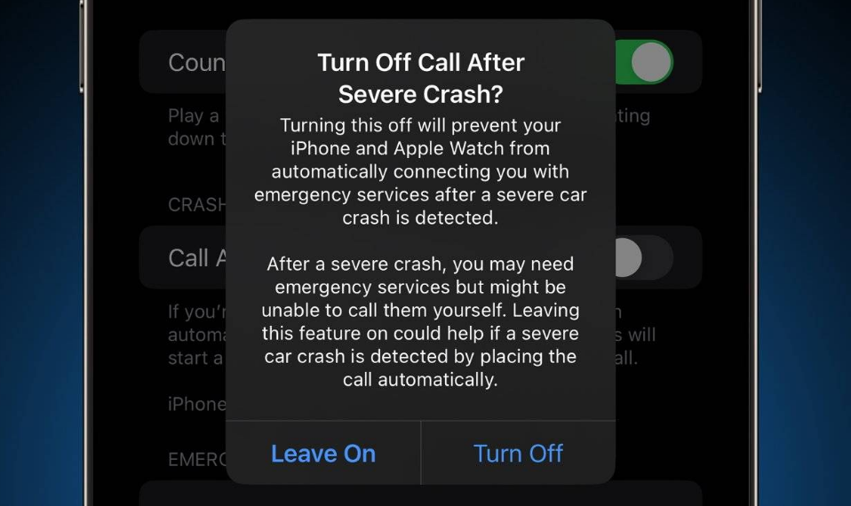 樊城苹果14维修分享 iPhone 14 和 Apple Watch 上关闭崩溃检测 