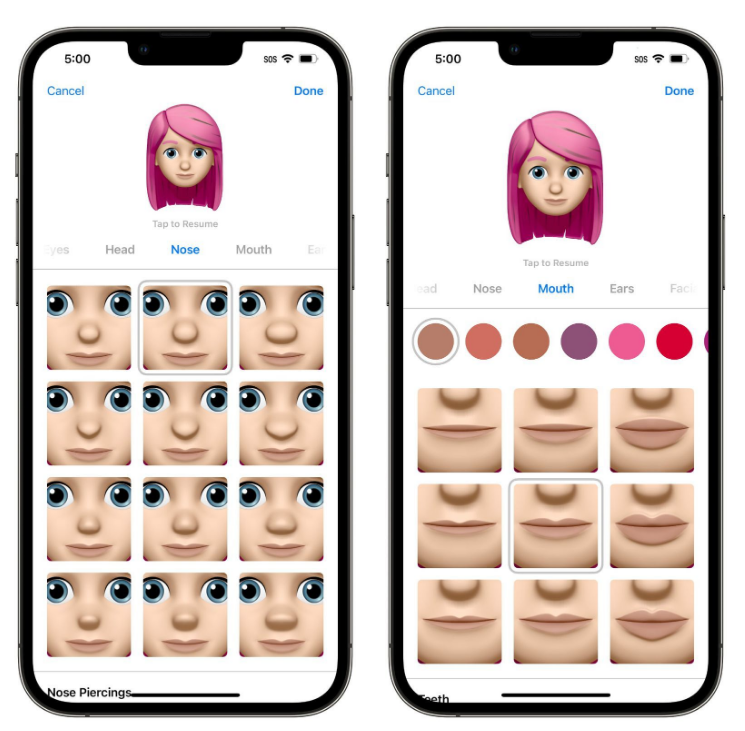 樊城苹果手机维修分享​iOS 16中的拟我表情有了哪些变化和升级 